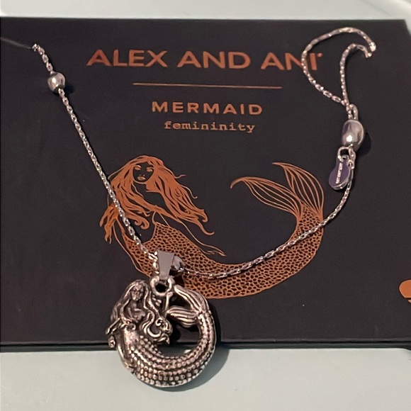 NWT ALEX AND ANI MERMAID NECKLACE ADJUSTABLE - Picture 1 of 7
